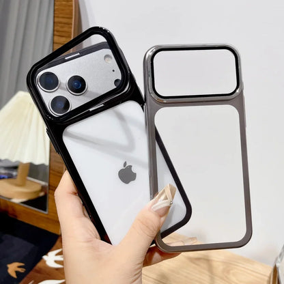 CrystalFold™ Clear Camera Stand Case For iphone